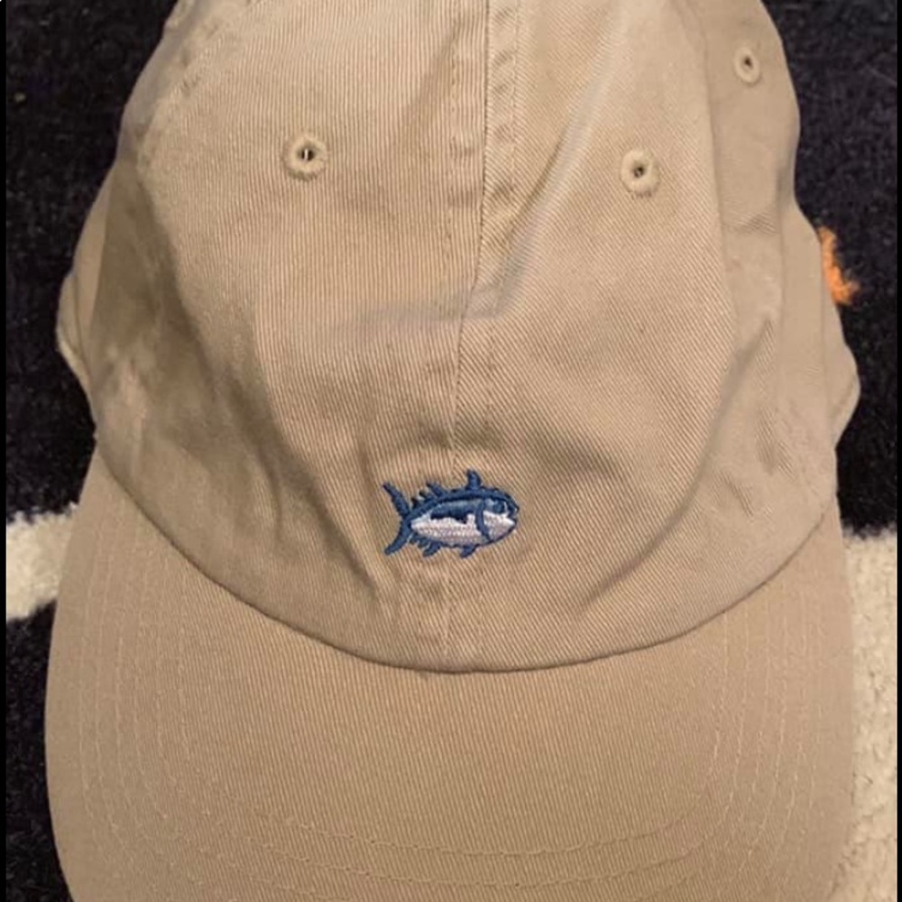 Khaki Southern Tide Logo Adjustable Hat